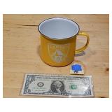 Metal Coffee Mug Yellow w/ Canada Logo