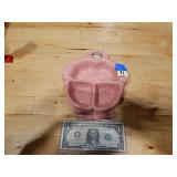 Pink Ceramic Baby Dish