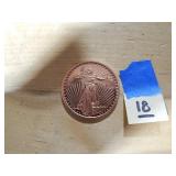 Copper .999 Fine 1 AUDO Ounce