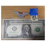 United Airlines Jr Stewardess Pin Vintage