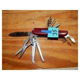 Faux Swiss Army Knife w/ 10 Diff Blades