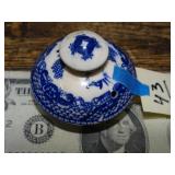 Blue Willow Tea Pot Lid