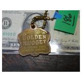 Golden Nugget Advertising Keychain