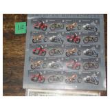 39ï¿½ US Postage Motorcycle Stamps 20ct