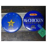 2ct McDonalds Buttons