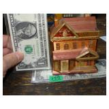 Wood House For Train Set