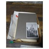 Box of Vintage Paperwork Old Black & White Photos