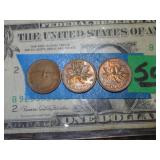 3ct Canadian Pennies 2ct 1978 & 1ct 1967