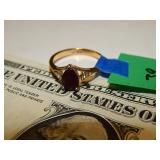 Avon Ring Red Colored Stone