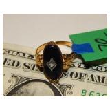 Avon Ring Black Stone