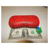 Snakeskin Patterned Glasses Case