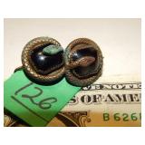 Snake Screw Back Earrings