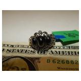 Avon Ring w/ 3 Black Stones