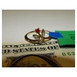 Red Flower Avon Ring