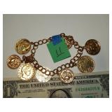 Bracelet w/ Coin Charms