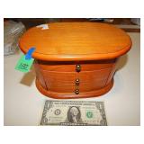 3 Drawer Wood Jewelry Box