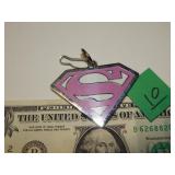 Pink Superman Keychain