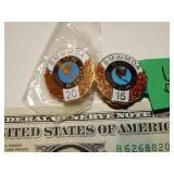 2ct BMW Owners Of America Pins 15 & 20