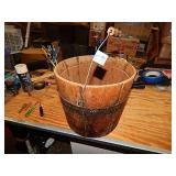 Small Wooden Bucket w/ Handle
