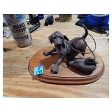 Joseph Fornelli Signed Puppy & Duck Figurine