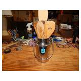 Woodspoon Lot w/ Faux Milk Can Container