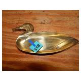 Brass Duck Trinket Dish