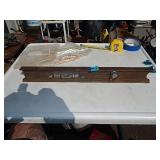 Vintage? Antique? Cast Iron Level 18.5'-Broken