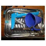 Painter's Flat-Roller & Pan, Trim Paint Pail, Etc