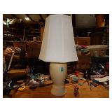 Beige Ceramic Lamp w/ Shade