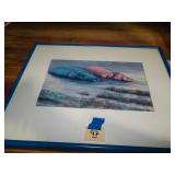 Framed Picture of Hippos 'After The Party'