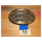 Bras Belt Buckle 'Grand Junction Colorado'