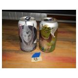 Empty Soda Cans w/ Star Wars & Shrek