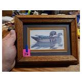 Duck Picture Framed & Matted