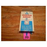Vintage Acme Triangular Bandage w/ Box