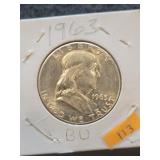 1963 Franklin Half Dollar