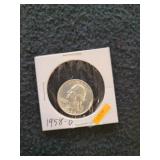 1958 D Quarter Unc
