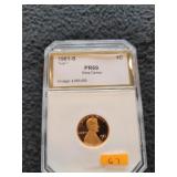 1981 S Type 1 PR69 Deep Cameo Lincoln Cent