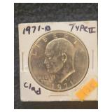 1971 D Type 2 Ike Dollar Unc