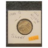 1944 S Silver War Nickle
