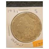1921 S Morgan Dollar