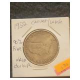 1952 Carver/ Washington Hald Dollar 90% Silver