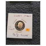 2004 S Roosevelt Dime 90% Proof US Mint