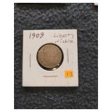 1909 Liberty Nickle