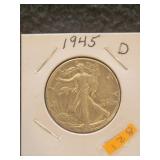 1945 D Walking Liberty Half