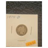1914 D Barber Dime