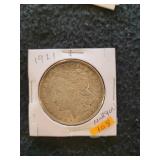 1921 Morgan Silver Dollar