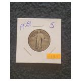 1921 S Standing Liberty Quarter