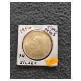 1956 Cinco Pesos Silver AU