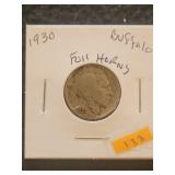 1930 Buffalo Nickle Full Horns