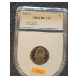 2002 S PR69 DCAM Jefferson Nickle